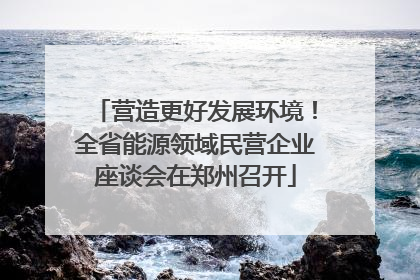 营造更好发展环境！全省能源领域民营企业座谈会在郑州召开
