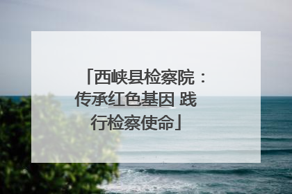 西峡县检察院：传承红色基因 践行检察使命