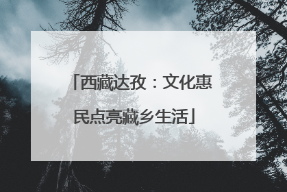 西藏达孜：文化惠民点亮藏乡生活