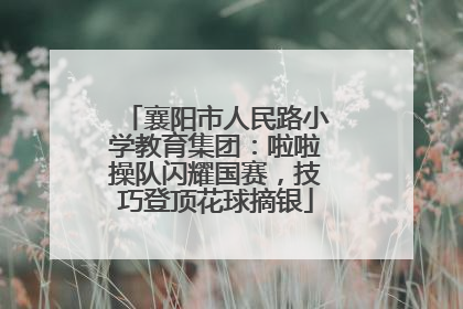 襄阳市人民路小学教育集团：啦啦操队闪耀国赛，技巧登顶花球摘银