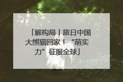 解构局丨旅日中国大熊猫回家！“萌实力”征服全球