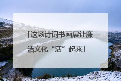 这场诗词书画展让廉洁文化“活”起来