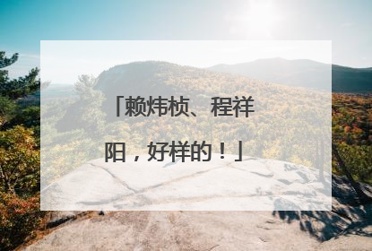 赖炜桢、程祥阳，好样的！