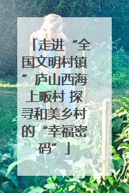 走进“全国文明村镇”庐山西海上畈村 探寻和美乡村的“幸福密码”