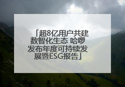 超8亿用户共建数智化生态 哈啰发布年度可持续发展暨ESG报告