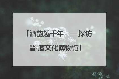 酒韵越千年——探访晋·酒文化博物馆