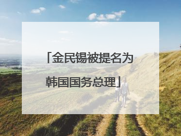 金民锡被提名为韩国国务总理