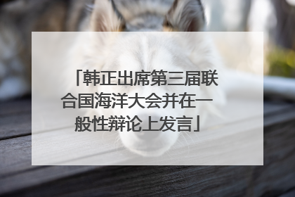 韩正出席第三届联合国海洋大会并在一般性辩论上发言