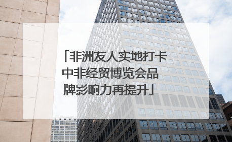 非洲友人实地打卡 中非经贸博览会品牌影响力再提升