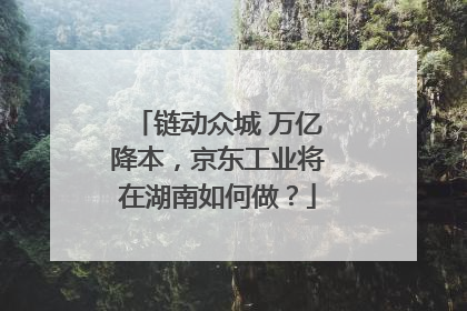 链动众城 万亿降本，京东工业将在湖南如何做？