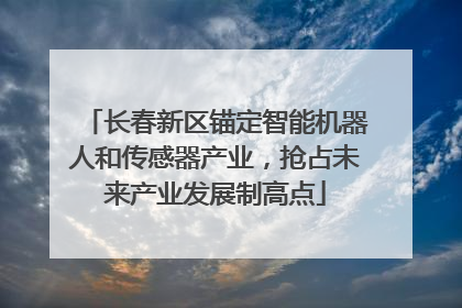 长春新区锚定智能机器人和传感器产业，抢占未来产业发展制高点