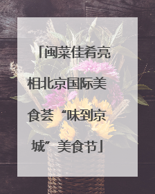 闽菜佳肴亮相北京国际美食荟“味到京城”美食节