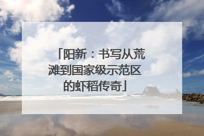 阳新：书写从荒滩到国家级示范区的虾稻传奇