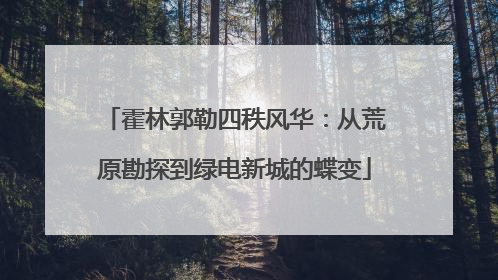 霍林郭勒四秩风华：从荒原勘探到绿电新城的蝶变