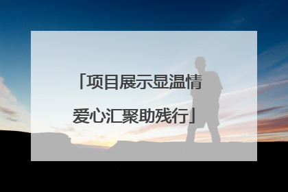 项目展示显温情 爱心汇聚助残行