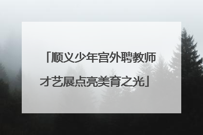 顺义少年宫外聘教师才艺展点亮美育之光