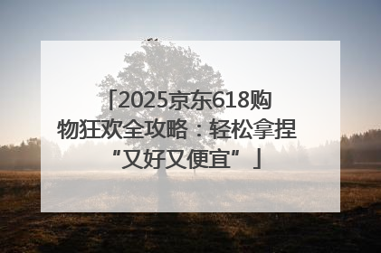 2025京东618购物狂欢全攻略：轻松拿捏 “又好又便宜”