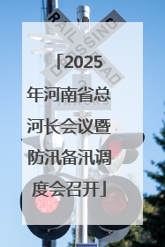 2025年河南省总河长会议暨防汛备汛调度会召开