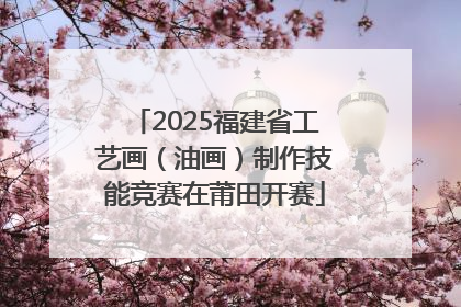 2025福建省工艺画（油画）制作技能竞赛在莆田开赛