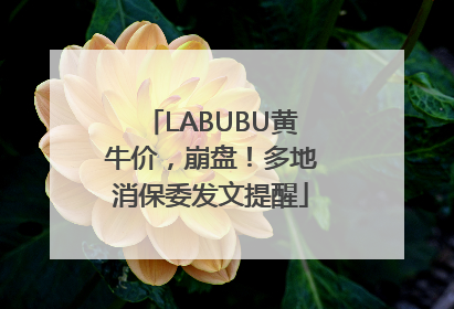 LABUBU黄牛价，崩盘！多地消保委发文提醒